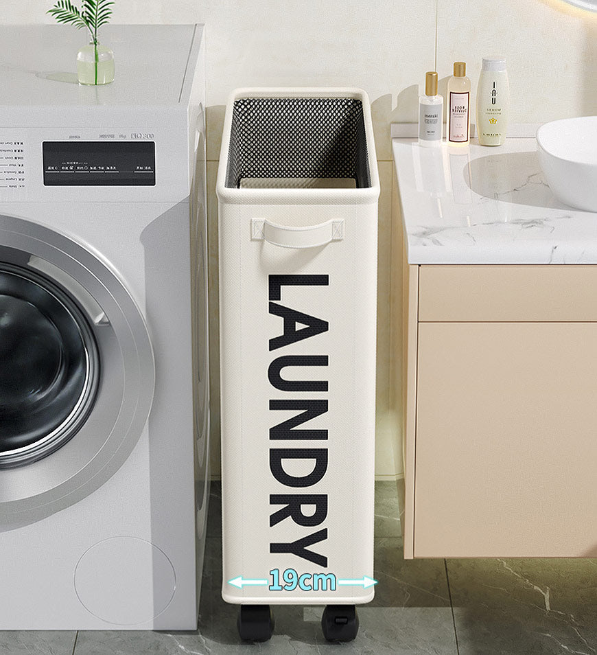 MIVLINA®Collapsible Laundry Hamper with Wheels F9