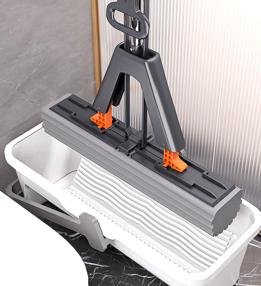 MIVLINA® Wing Self Squeeze Spong Mop With 56.7 Inch Retractable Pole Z174