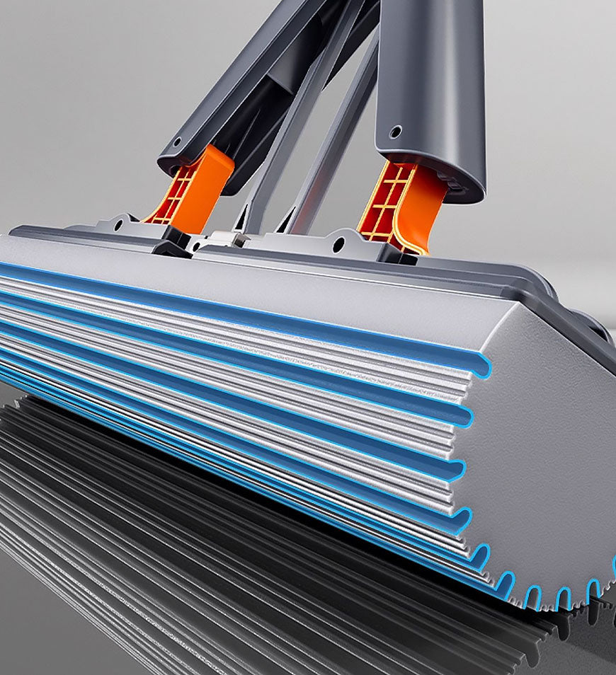MIVLINA® Wing Self Squeeze Spong Mop With 56.7 Inch Retractable Pole Z174