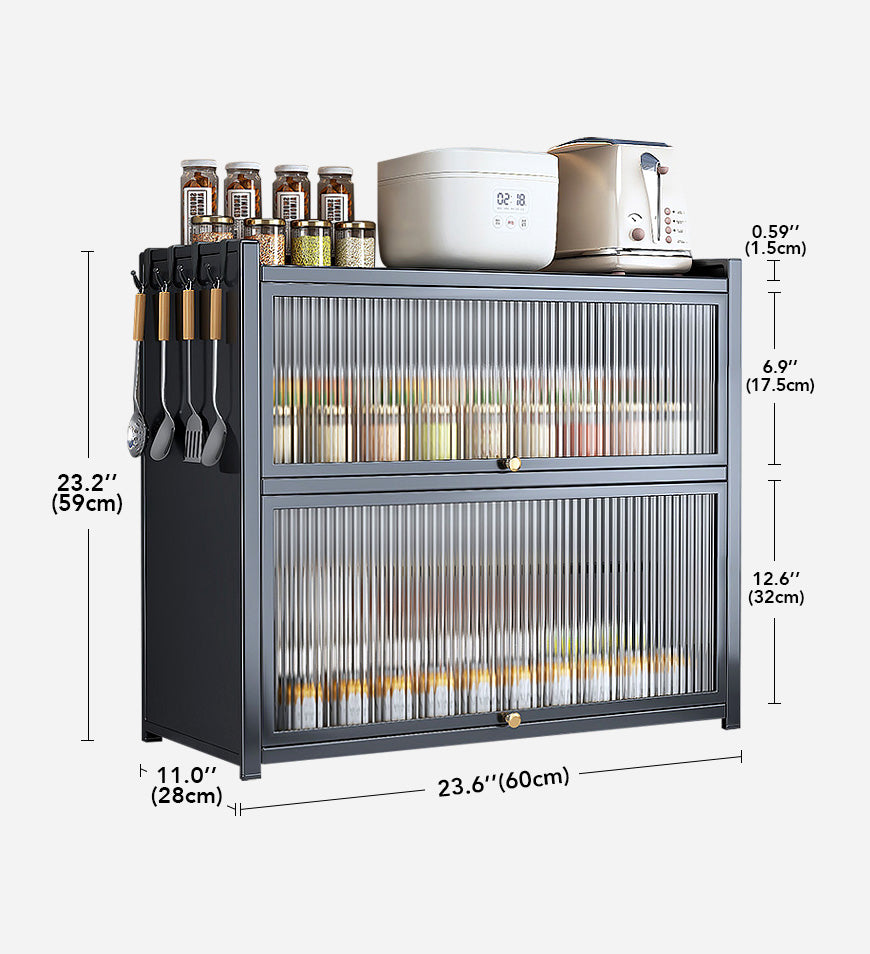 MIVLINA® 3-tier kitchen shelf, placed on the workbench, suitable for spices, dishes, pots F241