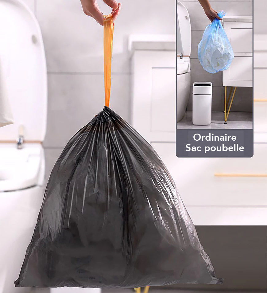 MIVLINA® Black Trash Bag with Drawstring Z20