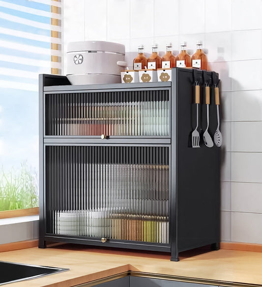 MIVLINA® 3-tier kitchen shelf, placed on the workbench, suitable for spices, dishes, pots F241