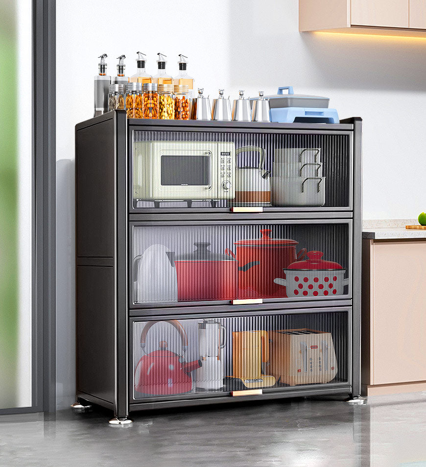 MIVLINA® 4-Tier New Upgrade Large Metal Kitchen Storage Cabinet F244
