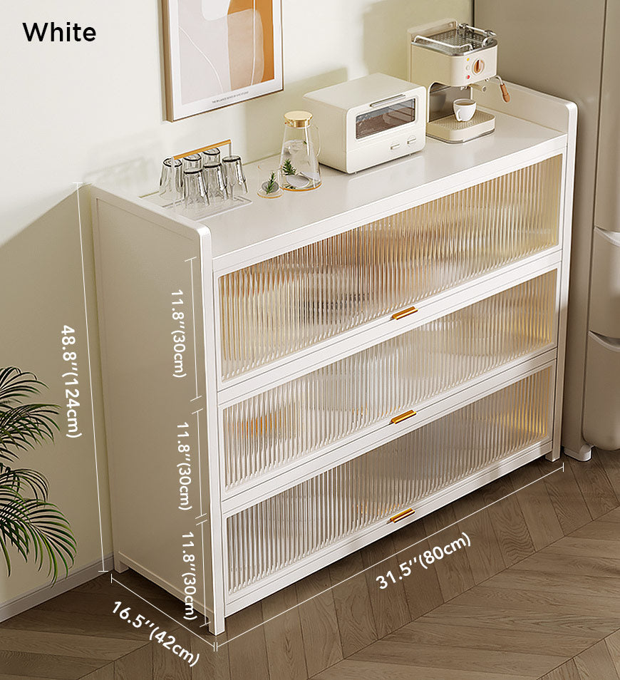 MIVLINA® 4-Tier New Upgrade Large Metal Kitchen Storage Cabinet F244