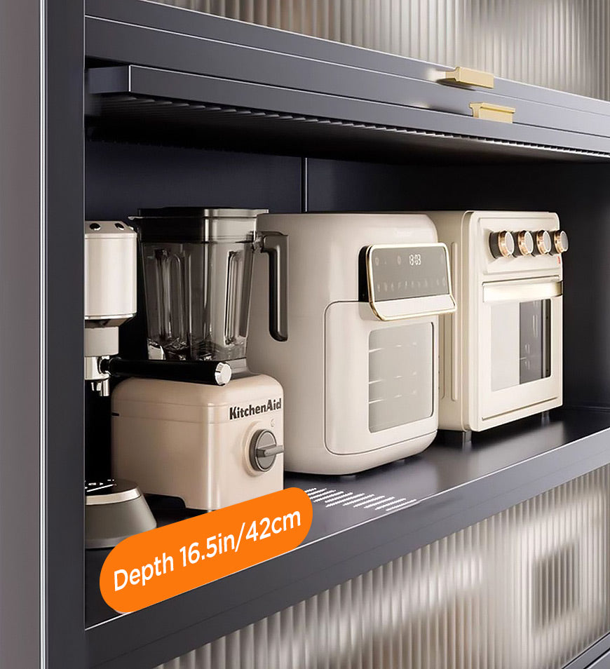MIVLINA® 4-Tier New Upgrade Large Metal Kitchen Storage Cabinet F244