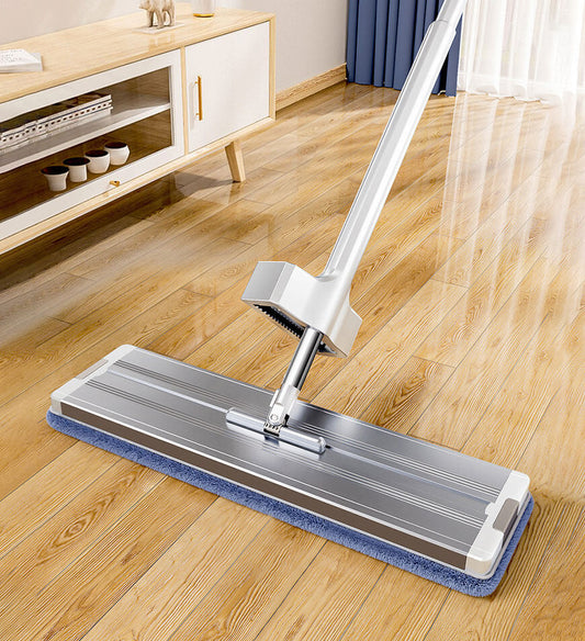 MIVLINA® 16" Microfiber Mop Floor Cleaning System with 4 Mop Pads