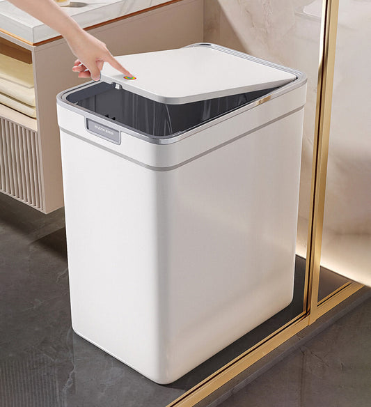 MIVLINA® 14L Trash Can with Press Type Lid for Bathroom Slim Z161