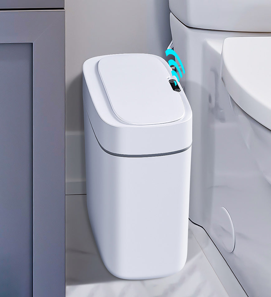 MIVLINA® 2.5Gal Automatic Trash Can Waterproof Narrow Bathroom Z70