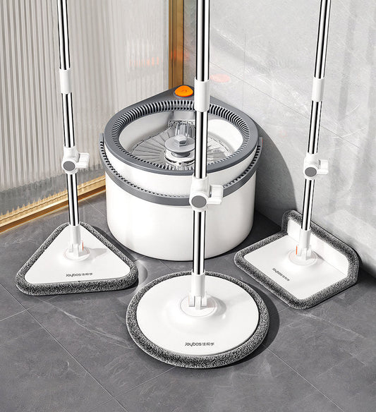 MIVLINA® 360 Spin Mop Bucket Set and Wringer with Three Types Mop Heads Z56