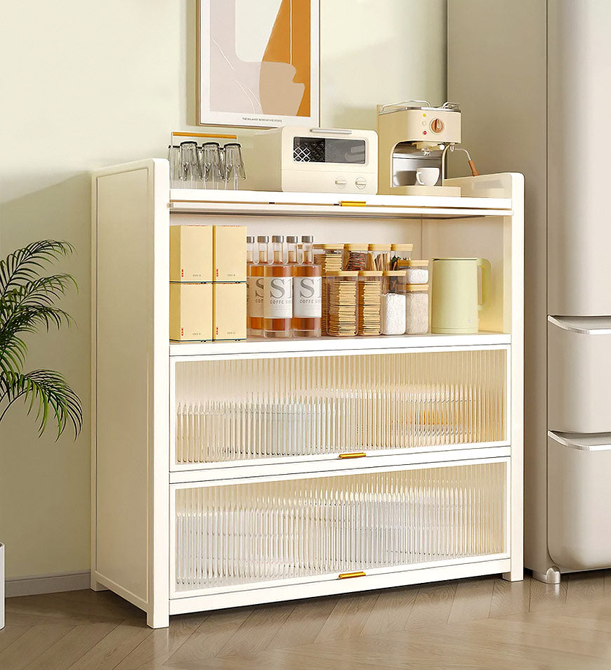 MIVLINA® 4-Tier New Upgrade Large Metal Kitchen Storage Cabinet F244