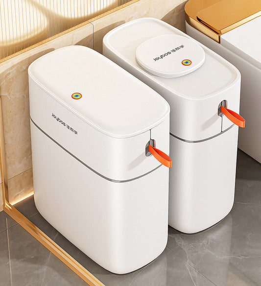 MIVLINA® 15L Narrow Bathroom Trash Can with Lid Z90