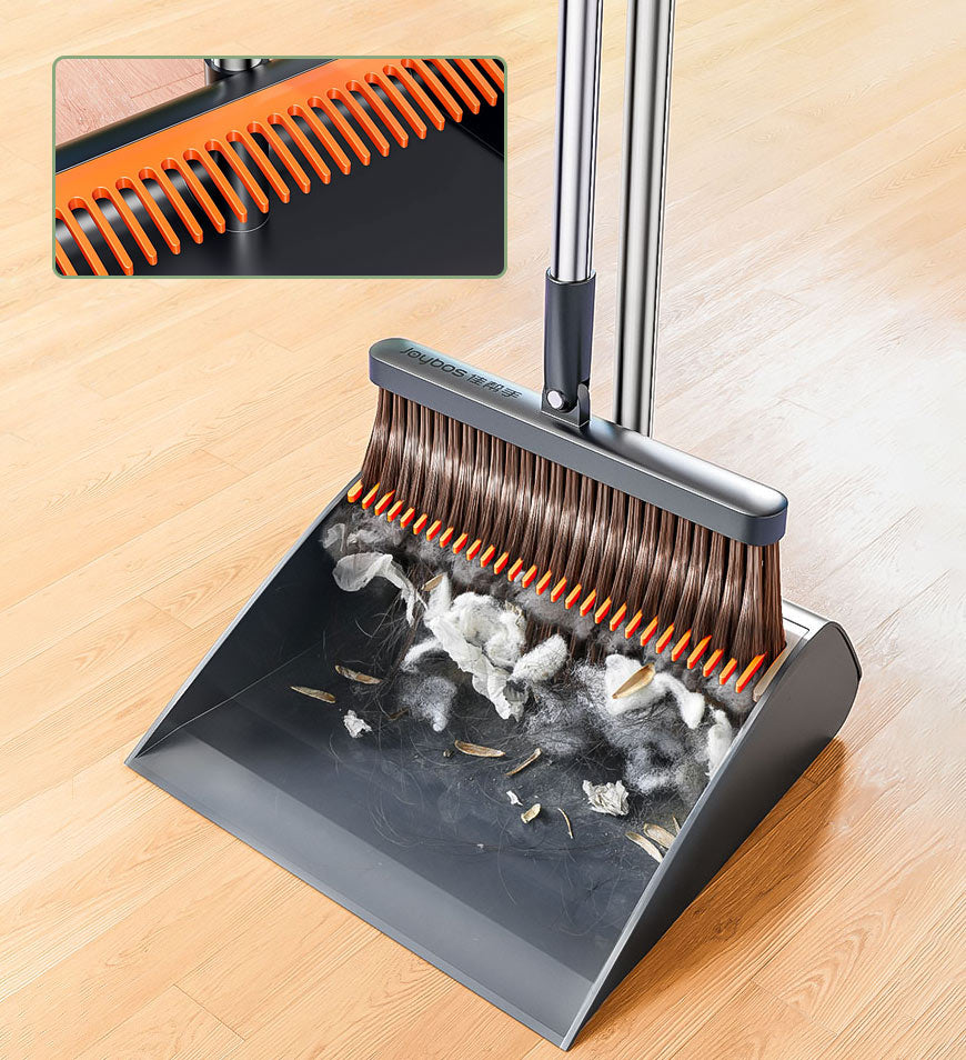 MIVLINA® Upgrade Broom And Dustpan Set With Dustpan Teeth Z177