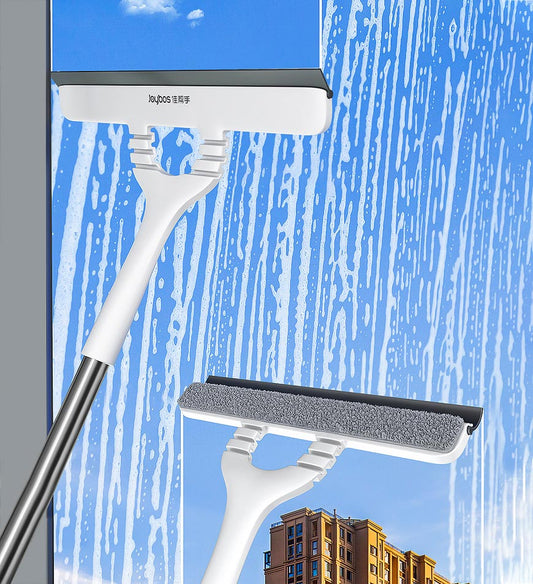 MIVLINA® 2 In 1 Window Cleaning Combo Tool With 43 Inch Extension Pole Z34