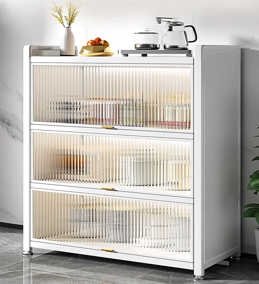 MIVLINA® 4-Tier New Upgrade Large Metal Kitchen Storage Cabinet F243
