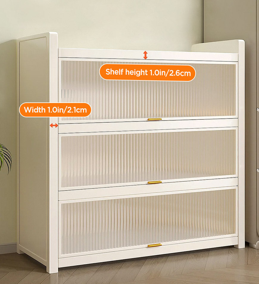 MIVLINA® 4-Tier New Upgrade Large Metal Kitchen Storage Cabinet F244