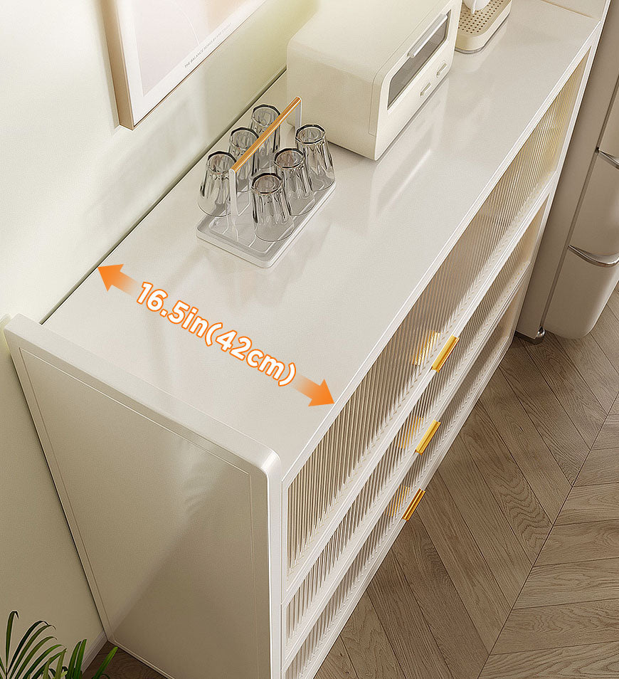 MIVLINA® 4-Tier New Upgrade Large Metal Kitchen Storage Cabinet F244