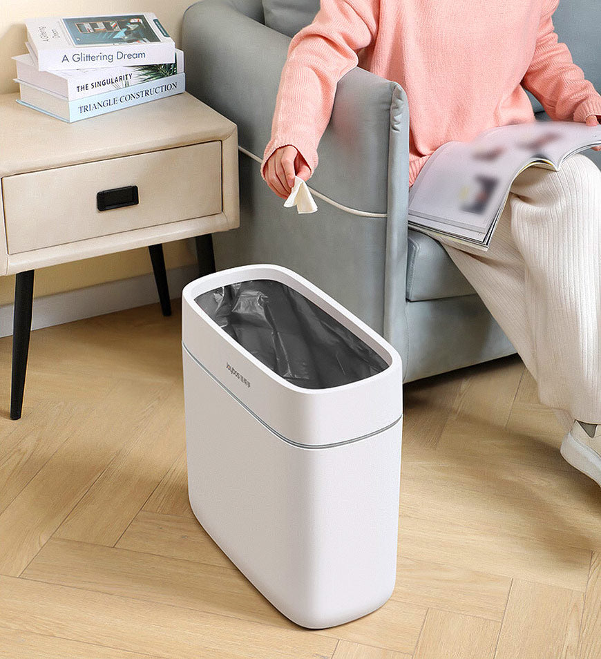MIVLINA® 3.7Gal Bathroom Narrow Trash Can Z125