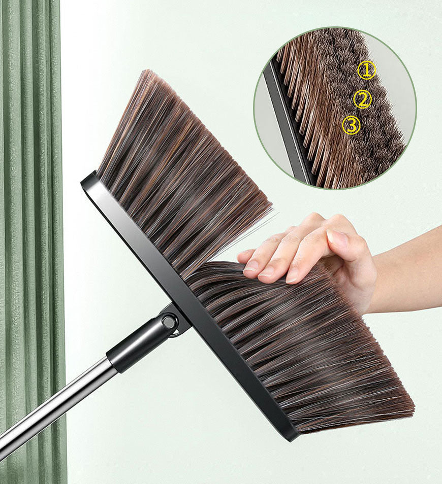 MIVLINA® Upgrade Broom And Dustpan Set With Dustpan Teeth Z177